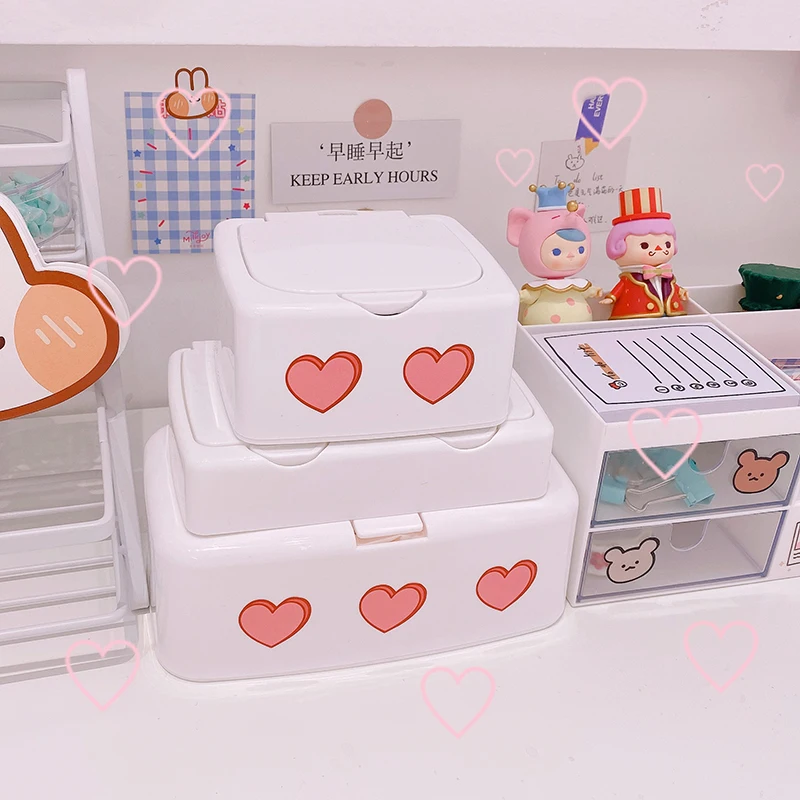 

Lovely Grid Buckle Plastic Box With Lid Collection Case Ear Plug Storage Box Bead Makeup Organizer Gifts