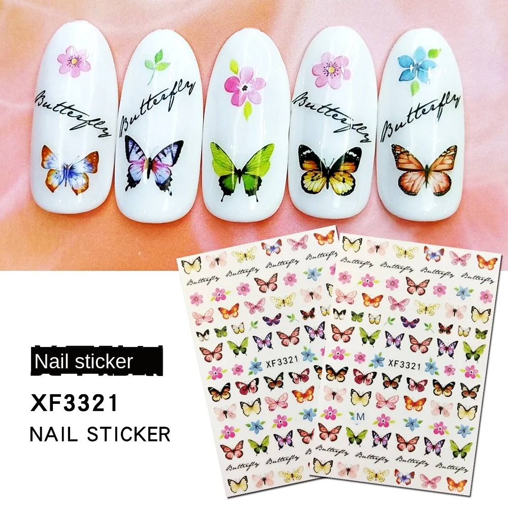 

Beautiful Butterfly 3D Back glue Nail Decal sticker Nail Art Doration Nail tool