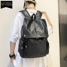 Fashion Urban Man Backpack Luxury Designer Soft Leather Mens Backpacks Unisex Laptop Bag Large Capacity School Backpack for Boy