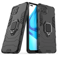 for oppo f17 pro cases ring stand shockproof armor tpu bumper coque cover for oppo f17pro case fundas hard pc protective shell