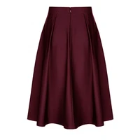 juniors tea length satin a line maxi skirts semi formal prom cocktail party dresses for women homecoming bridesmaid gowns vs64