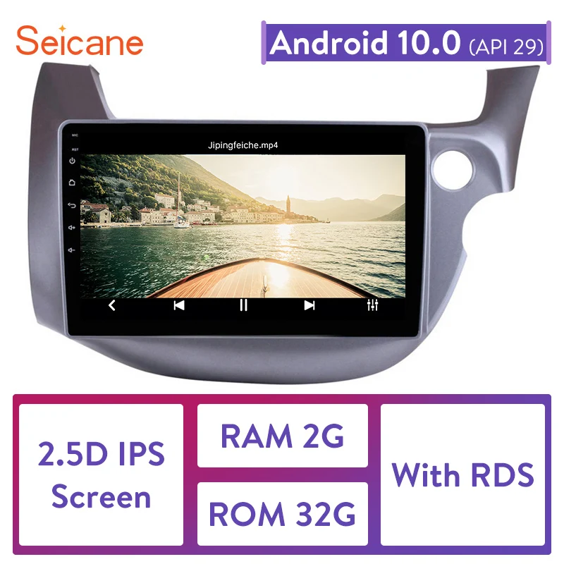 Автомагнитола Seicane 2DIN 10 1 дюйма Android 0 GPS навигация для HONDA FIT JAZZ RHD 2007 2008 2009 2010 2011