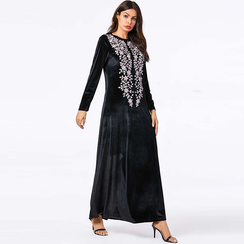 Мусульманское платье мусульманское турецкое модное размера плюс женское Дубай