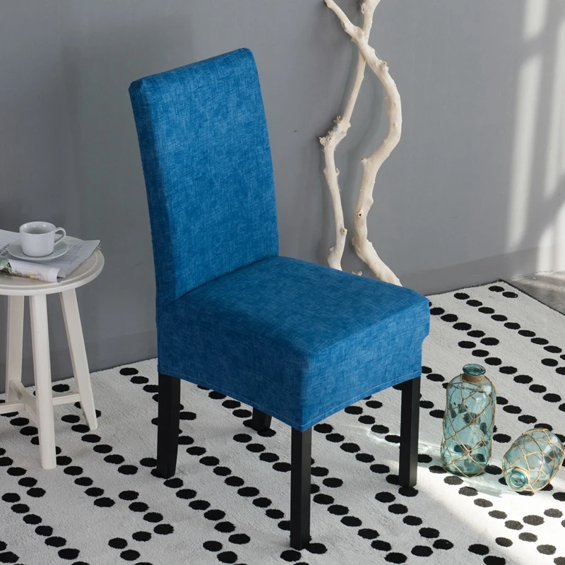 Льняные чехлы на кресла стрейч гибкий чехол обеденный стул для банкета украшения