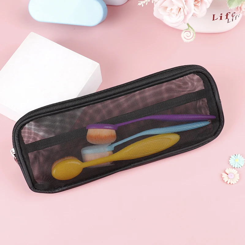 Чехол для косметических кистей органайзер сетчатый чехол хранения