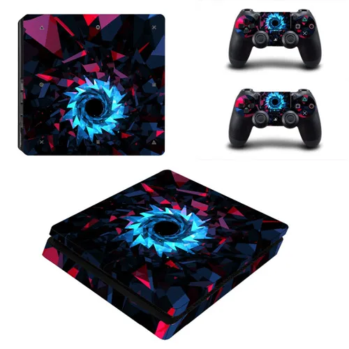 7 Мужская футболка с принтом пиццы PS4 тонкая наклейка на кожу для консоли playstation 4 и 2 контроллера для DualShock 4 PS4 тонкая наклейка на кожу s - Цвет: 7