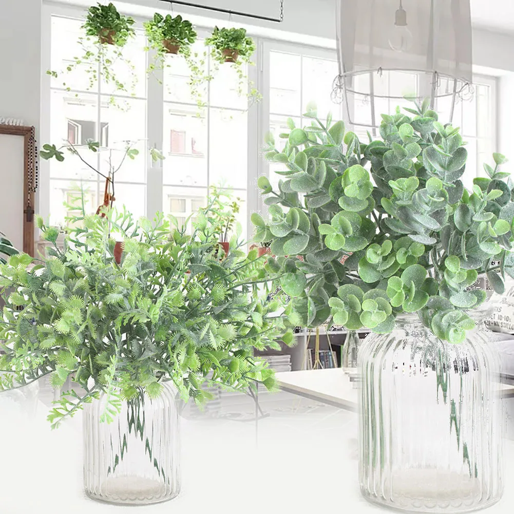 5 стеблей DIY офис живой искусственный декоративное растение Крытый открытый