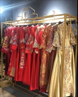 tieyi wedding dress stand high end dress cheongsam display rack hanging wedding dress rack landing clothing rack