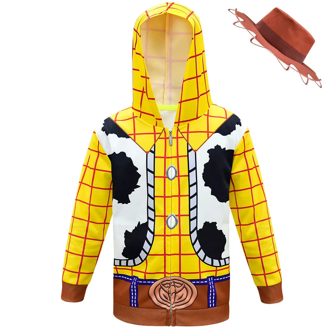 s0515-0947 Toy Story/Детские толстовки с капюшоном для девочек; свитер с капюшоном; одежда с героями мультфильмов Базз Лайтер Вуди; Детские Новорожденные толстовки; толстовки - Цвет: s0515-0947
