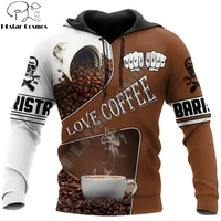 barista 3d all over printed love coffee men hoodies sweatshirt unisex streetwear zipper pullover casual jacket tracksuits kj0187