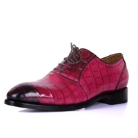 hulangzhishi import crocodile leather rubbing process pure manual custom make business male dress shoes men formal shoes