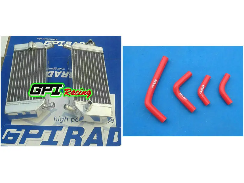 Aluminum radiator + HOSE FOR Honda CRF250R CRF250X CRF 250R 250X 04-09 05 06 07 08 |