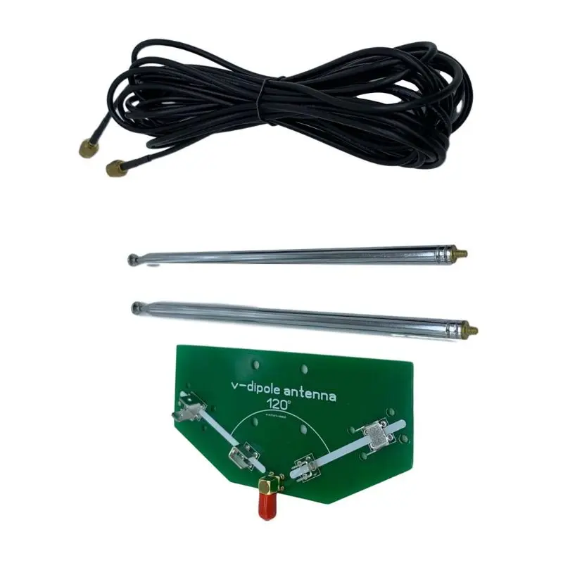 

78M-1 GHz Frequency Receive 137MHz Positive V Horn Antenna Rod V-dipole Oscillator DIY Kits with SMA Cable