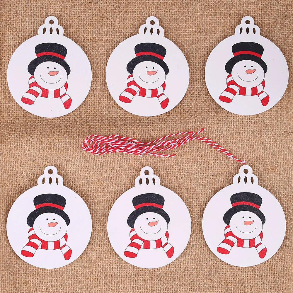 6 шт. рождественские орнаменты с рисунком безделушки Рождественские шары