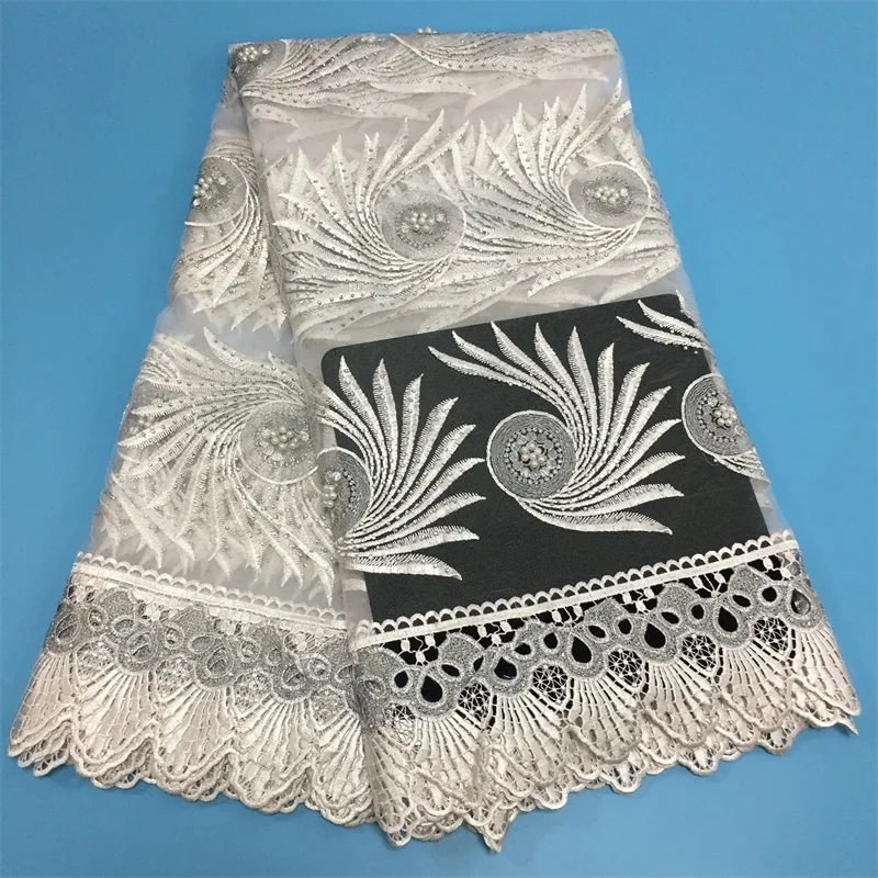 

New Design African Lace Fabric 2020 High Quality Lace African cord Lace Nigerian Lace Fabrics for Dress