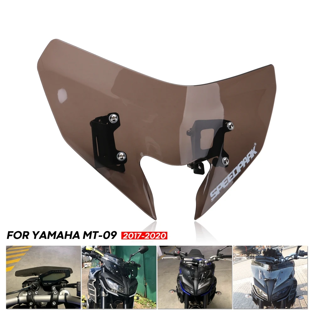 

For Yamaha MT-09 FZ-09 2017-2020 motorcycle accessories pare-brise wind deflectors Front windshield