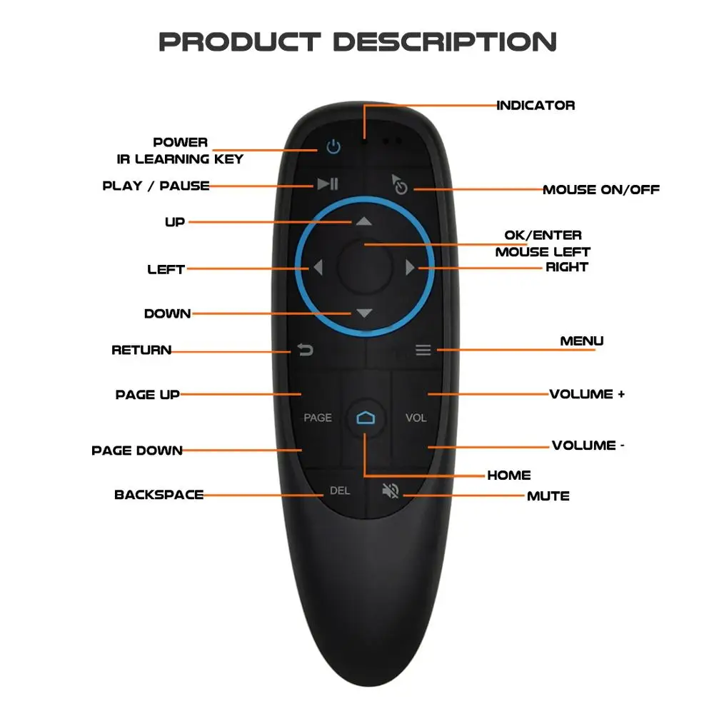l8star bluetooth 5 0 air mouse wireless gyro g10s bt5 0 no usb receiver smart remote control for xiaomi smart tv android tv box free global shipping