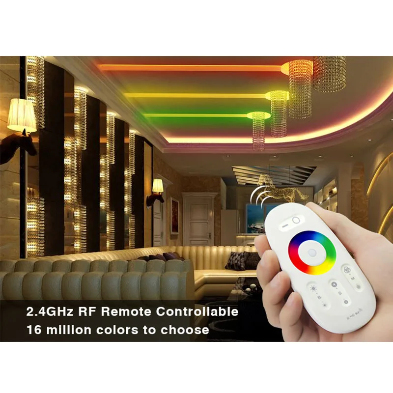 FUT025 DC12-24V 2 4G беспроводной сенсорный экран led RGB контроллер 18A RF пульт
