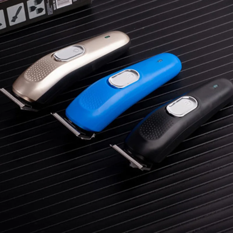 

Hot TOD-Electric Clipper Cordless Electric Hair Clipper Men's Shaver Beard Cutting Machine Household Child Adult EU Plug(Blue)