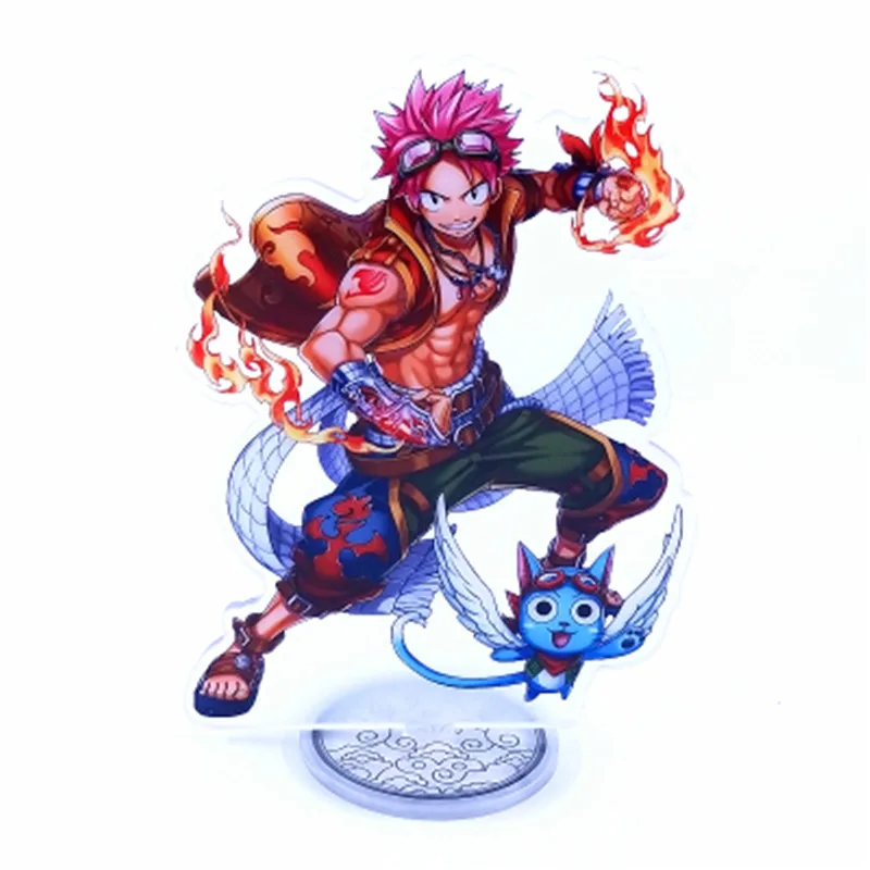 Аниме Феи Тейл Нацу Люси Эрза серый Венди фигурка на акриловой подставке