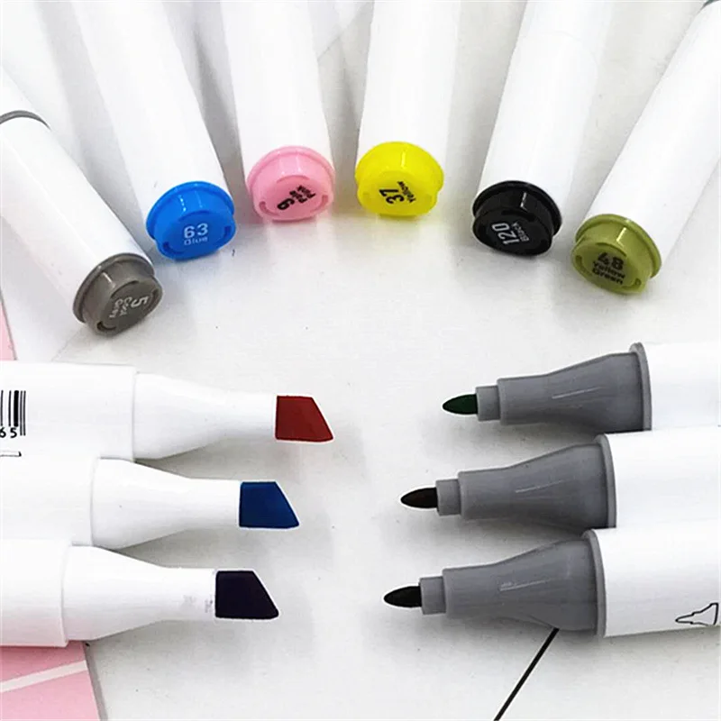 Набор художественных маркеров с двойной головкой масляные скетч маркеры на