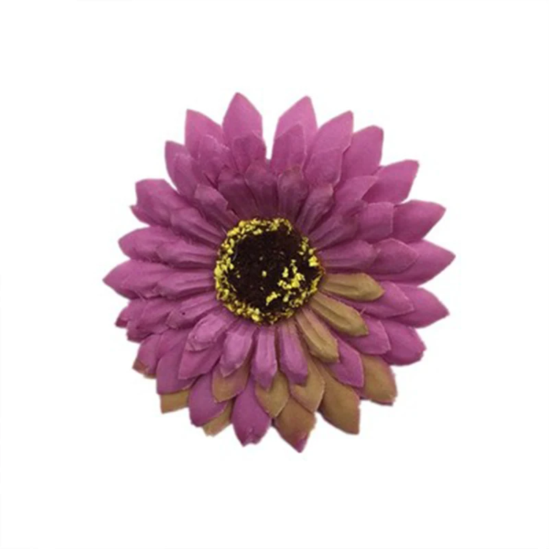 10 шт. 7 см большой Шелковый Подсолнух искусственный цветок для свадебной коробки