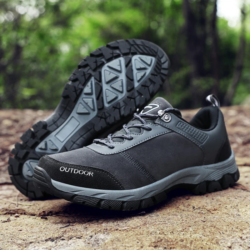2021 Spring Platform Non-slip Hiking Shoes Men Outdoor Sneakers Men Breathable Suede Trekking Sport Shoes Zapatillas De Deporte