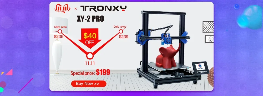 TRONXY D01 3d принтер DIY CoreXY TITAN экструдер Core XY промышленная линейная направляющая 3D машина 3,5 дюймов сенсорный экран