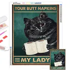 5D сделай сам, алмазная живопись, кошка, аниме, туалетная бумага, ваши ягодицы, салфетки, моя леди, атласная Алмазная вышивка, мозаика, винтажное украшение для бара