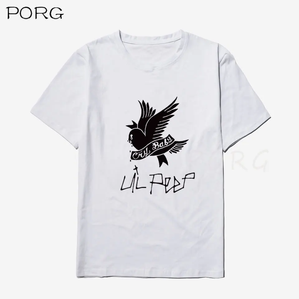 Модные забавные мужские футболки Lil Peep повседневные классные хипстерские