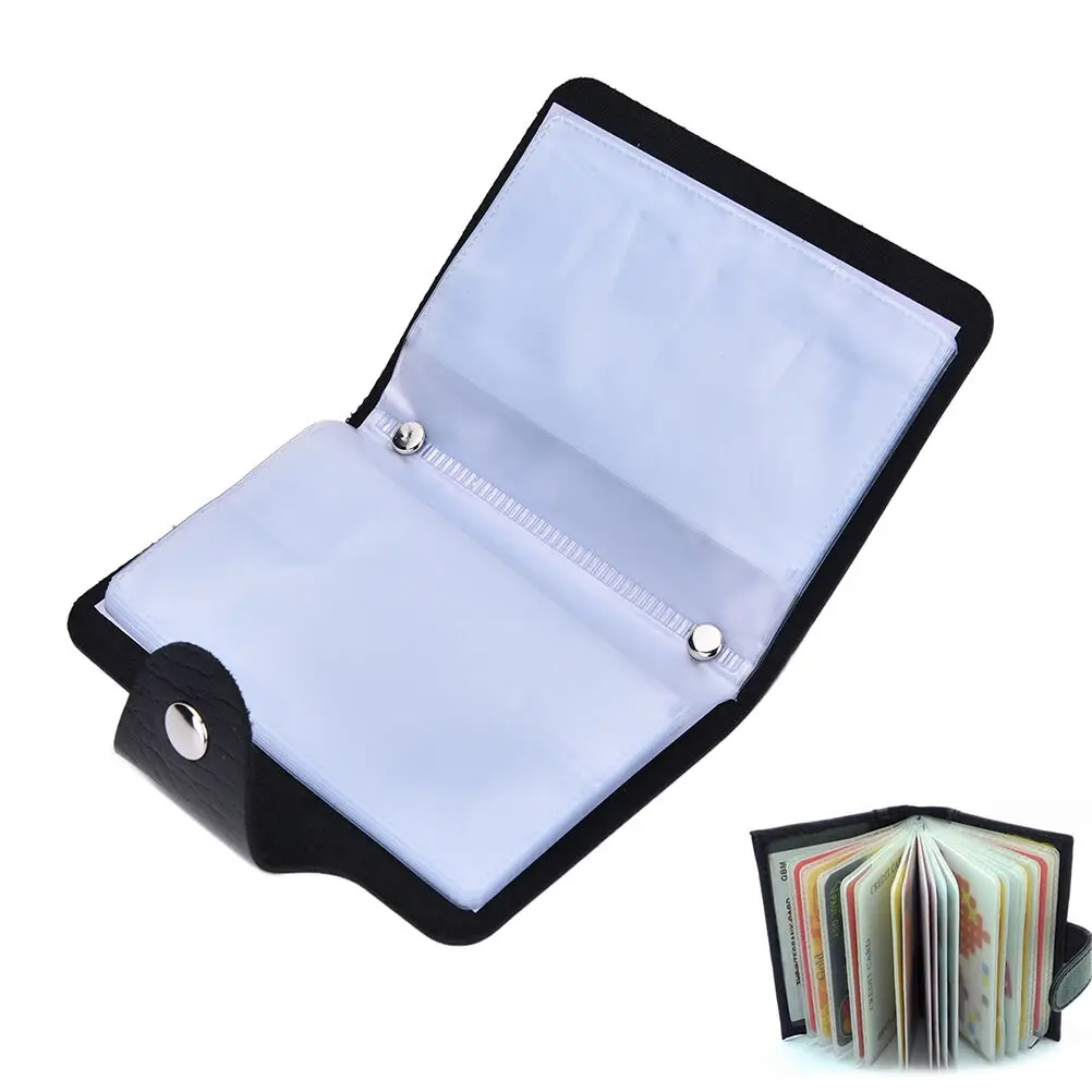

Business Card Holder Women/Men ID/Credit Card Holder Card Wallet PU Leather Function Card Case