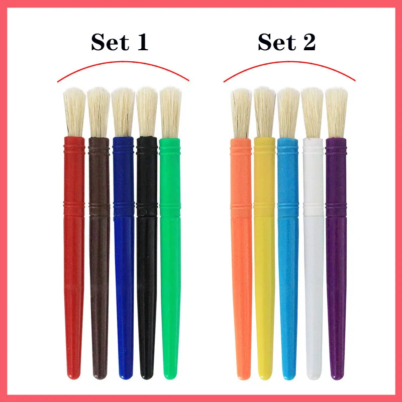 Художественные принадлежности круглая головка щетиной свинки 5 шт./компл.