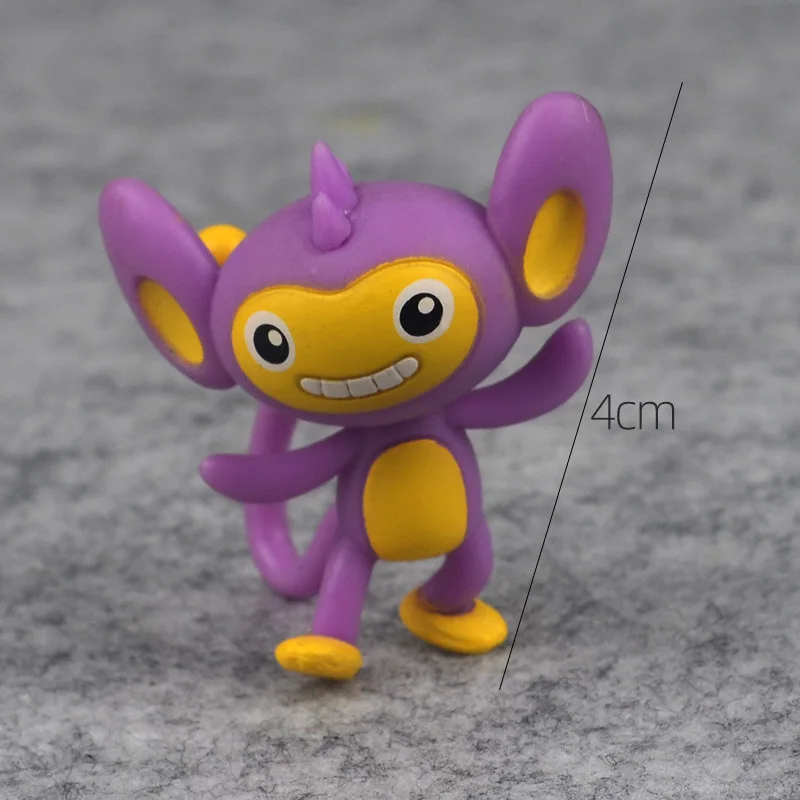 Pokemon Figure Collections модель игрушки Bulbasaur Meowth Psyduck Treecko subbull Aipom Jangmo-o Cosmog Marshadow Rockruff Munchlax |