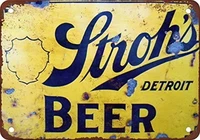retro metal tin sign stiohs detroit beer bar bistro corridor wall plaque distressed decorative metal plate 8x12 or 12x16 inches