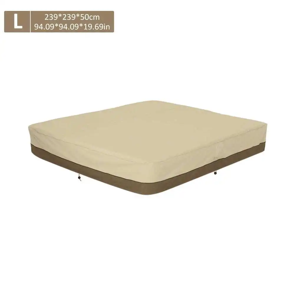 

Outdoor Courtyard SPA Bathtub Swimming Pool Dust Cover Square Hot Tub Cover Waterproof Canopy Daily Cover Universal For valuable