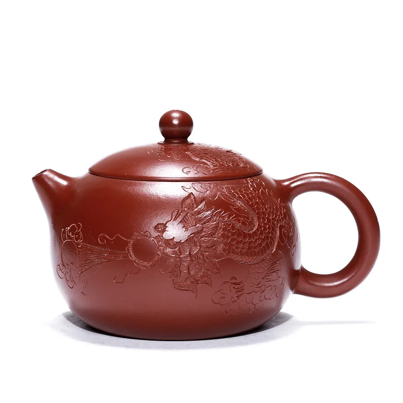 

Dragon pattern Xishi purple clay teapot Dahongpao Xufeng handmade teapot gift