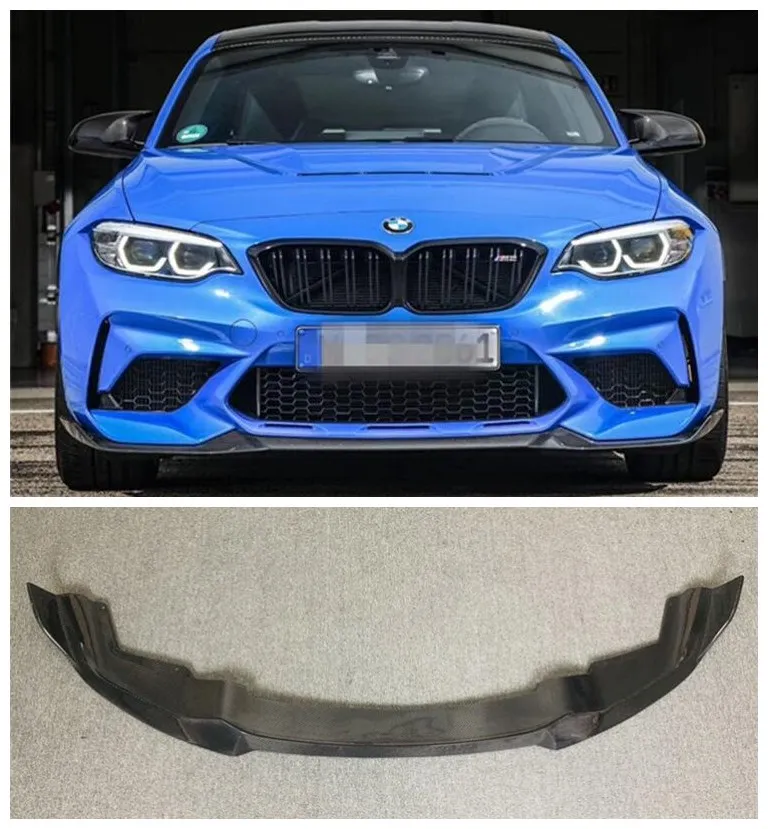 

Fits For BMW F87 M2 M2C 2020 2121+ High Quality Carbon Fiber Bumper Front Lip Protector Cover