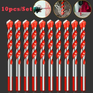 Набор многофункциональных сверл, 10 шт., 100 мм, для электрического настольного сверления, для керамической плитки, мрамора, алмазных сверл