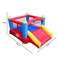 Jump'n Slide Bouncer Inflatable Jumper Bounce House Plus Heavy Duty Blower With CE,Stakes,Repair Patche,Storage Bag Age 3-8 Year