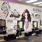Пользовательские Парикмахерская Дамская настенная бумага 3D салон красоты промышленный Декор Фон настенная бумага 3D