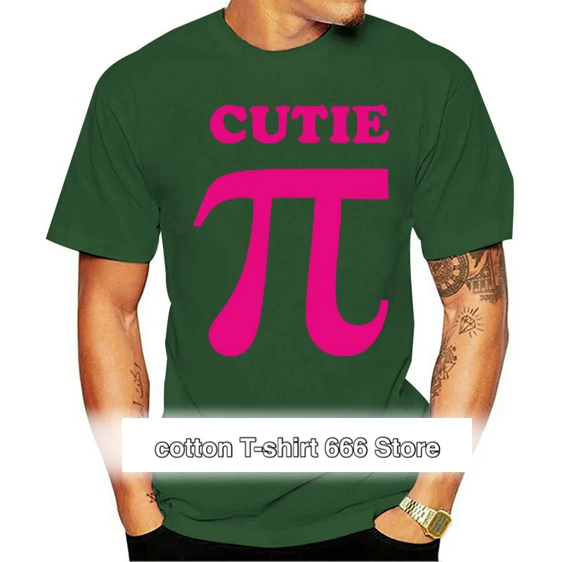 

Camiseta estampada con símbolo de Pie Pi, Cutie