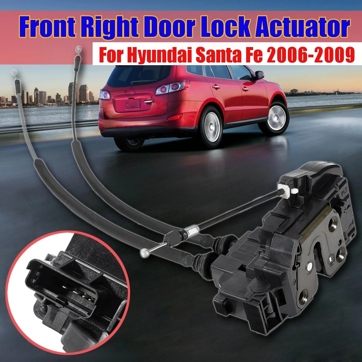 Новый привод замка двери 813202B010 для Hyundai Santa Fe 2006 2007 2008 2009 2010 2011 2012|Замки и фурнитура|