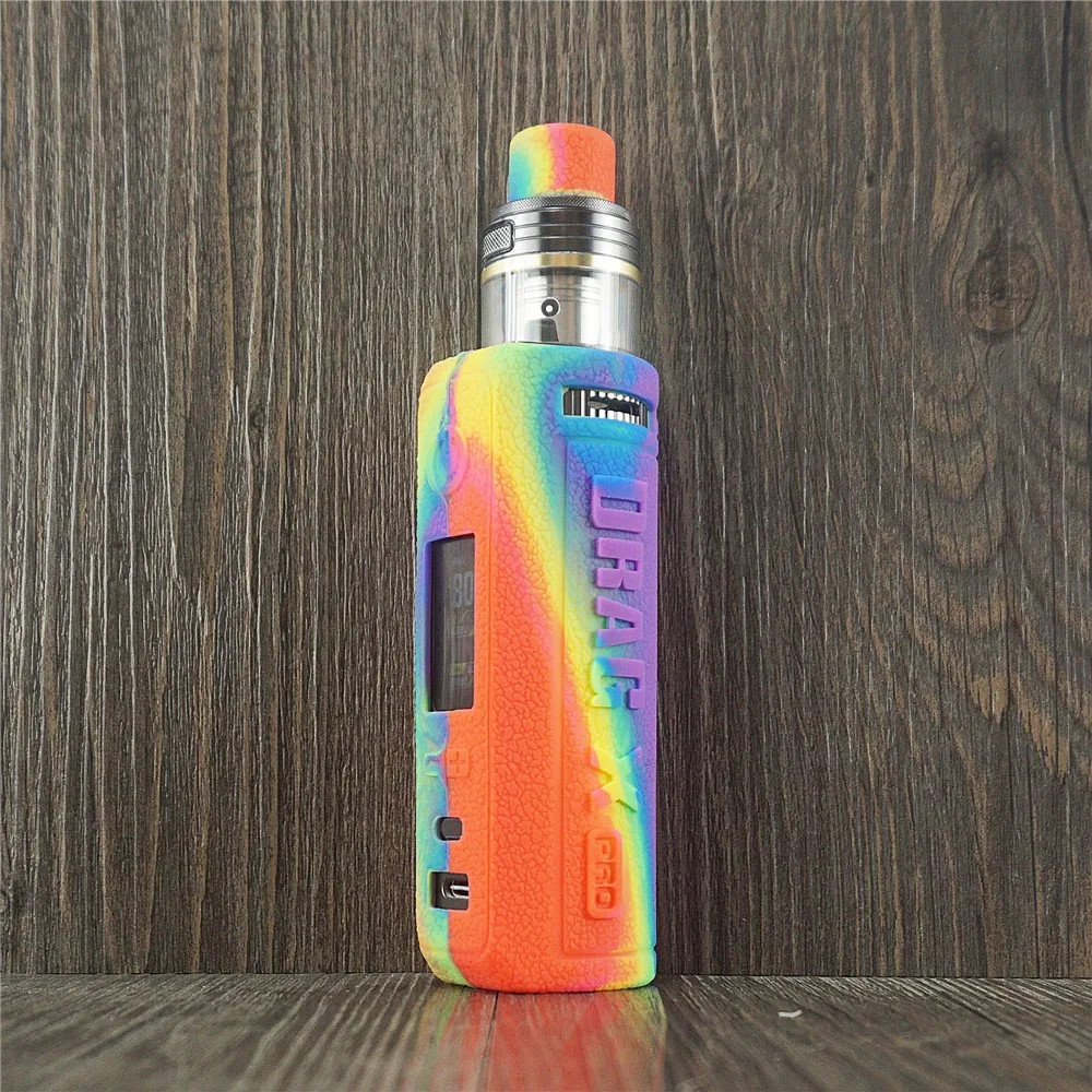 hot sale fashion black luminous matte soft rubber silicone cover shell for drag x pro case bag for voopoo drag x pro free global shipping