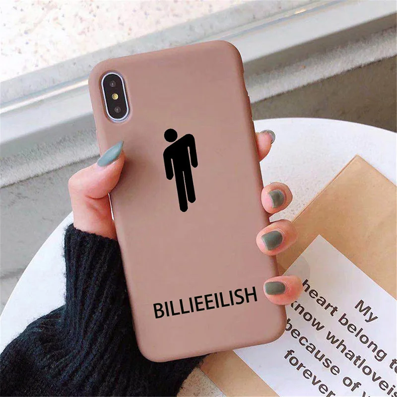 Billie Eilish Logo Чехол для телефона для Xiaomi Mi 9 8 Pro SE Lite 6 A1 A2 A3 Mix 2 3 мягкий защитный смарт-чехол с милым рисунком - Цвет: Billie 9Brown