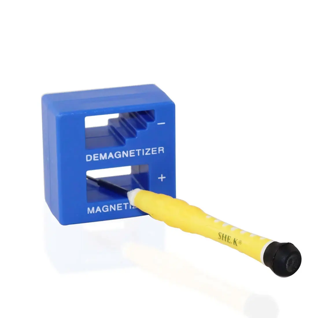 

Отвертка Мини Магнитный размагничивающий инструмент пластиковый высококачественный магнитный инструмент 1 шт. быстрая Отвертка Магнитный...