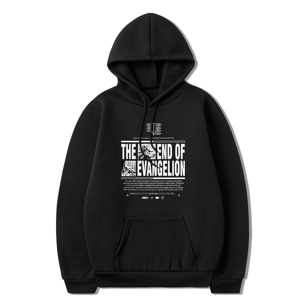 

Hot Sale New Long Slveeves Hoodie Comfortable Funny Classic AnimeThe End of Evangelion Fashion Vintage Cotton Casual Sweatshirt