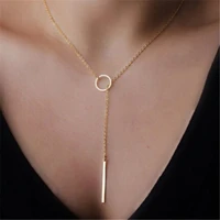 2021 vintage metal geometry short necklace party jewelry accessories for women wholesale
