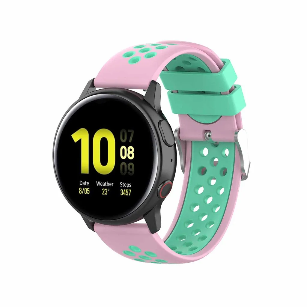 Силиконовый сменный ремешок для часов, ремешок для samsung Galaxy Active 2 40 мм 44 мм, Смарт-часы, аксессуары для браслетов, Active2#927