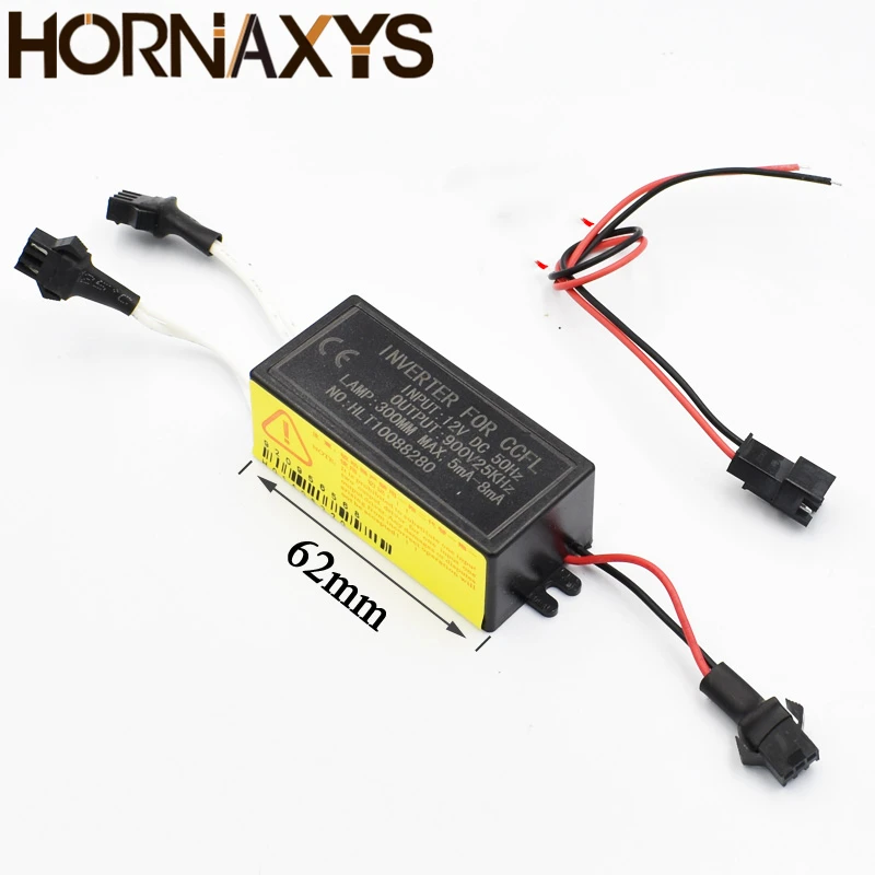 1Pcs DC 12V to 900V CCFL Inverter Male Connection For Angel Eyes E46 E39 E53 Driver Projector Lens Light Ballast Box - купить по