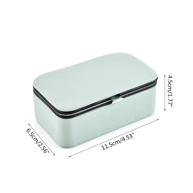 

Multi-function Jewelry Organizer Display Case Portable Grids Storage Box
